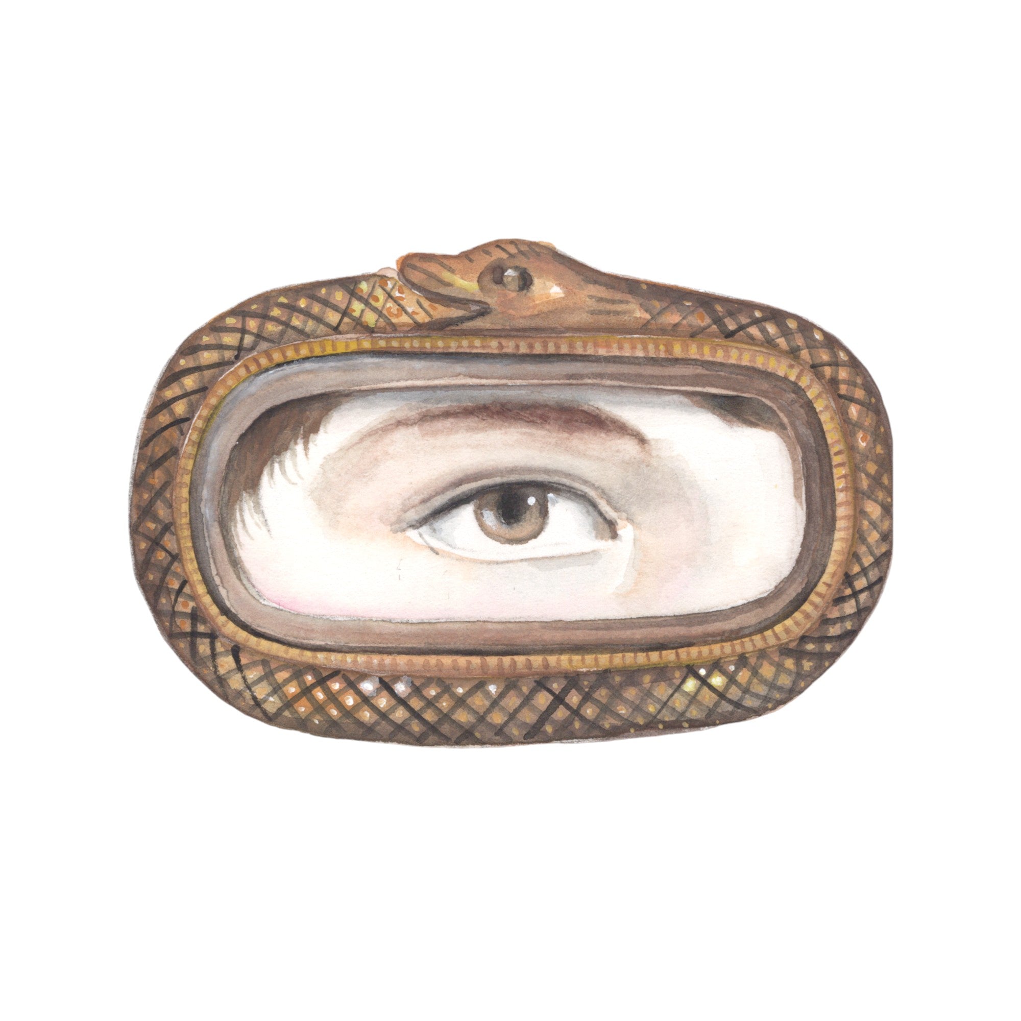 No. 14 Lover's Eye Watercolor Archival Print