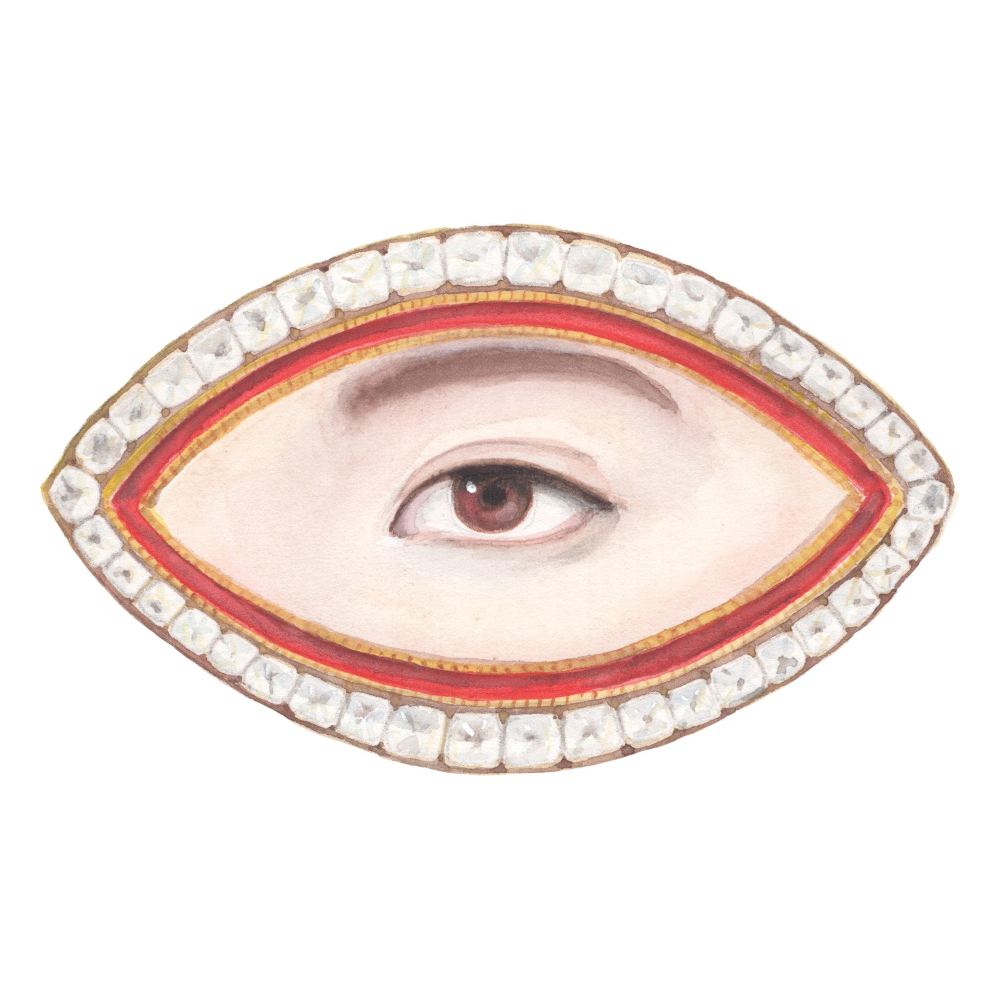 No. 23 Lover's Eye Watercolor Archival Print