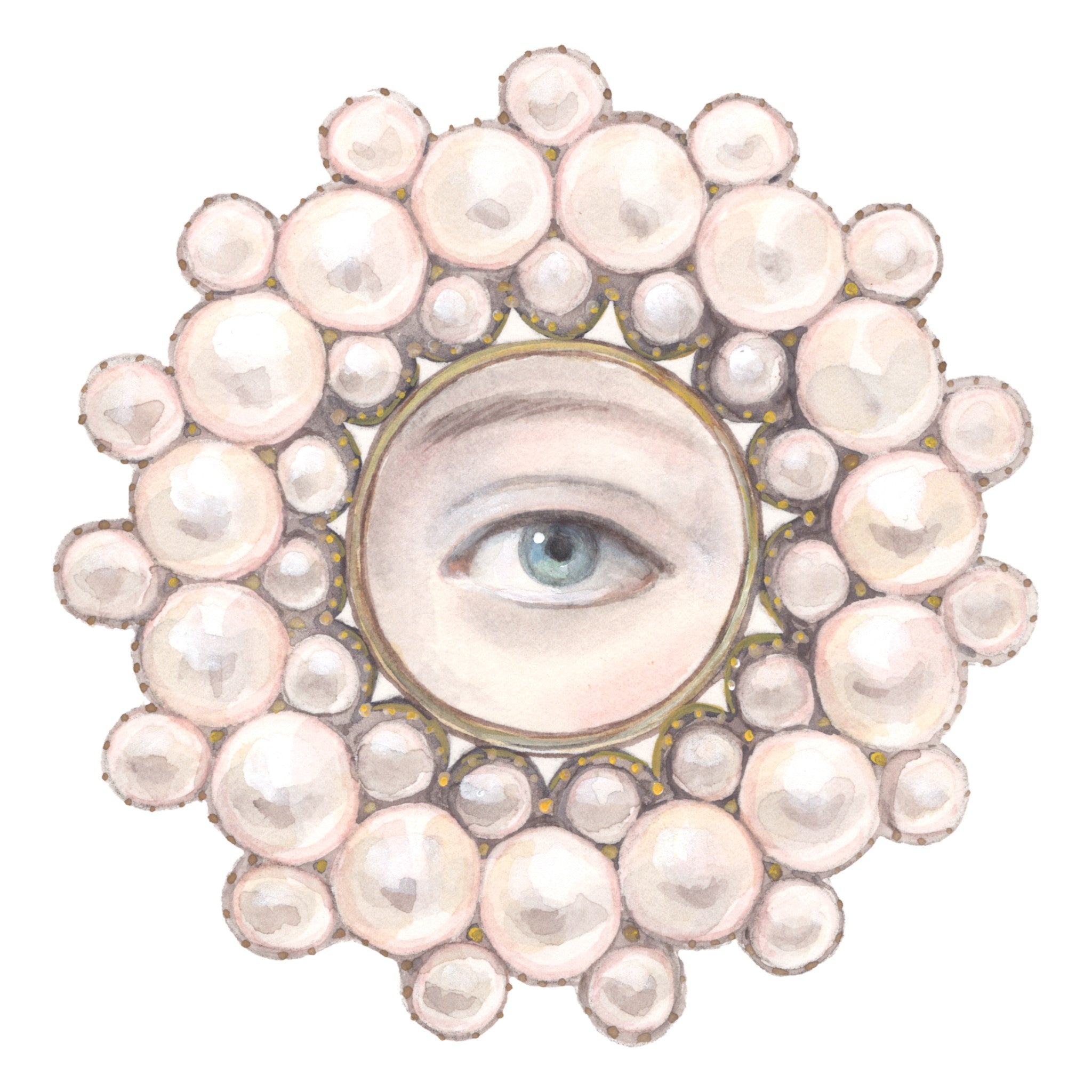 No. 25 Lover's Eye Watercolor Archival Print