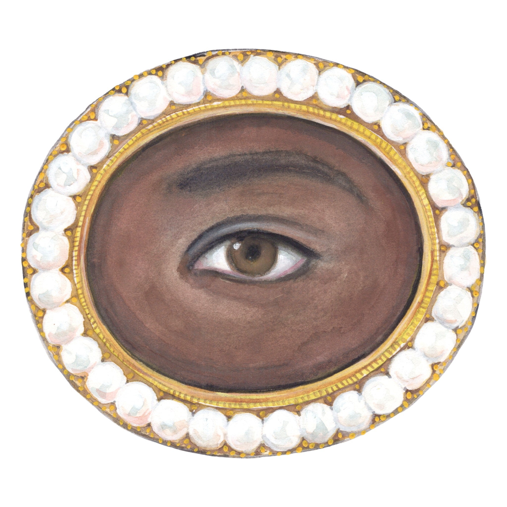 No. 27 Lover's Eye Watercolor Archival Print