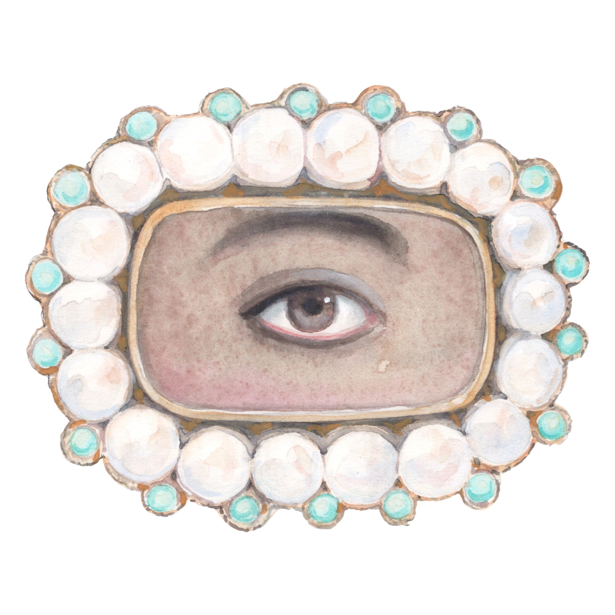 No. 26 Lover's Eye Watercolor Archival Print