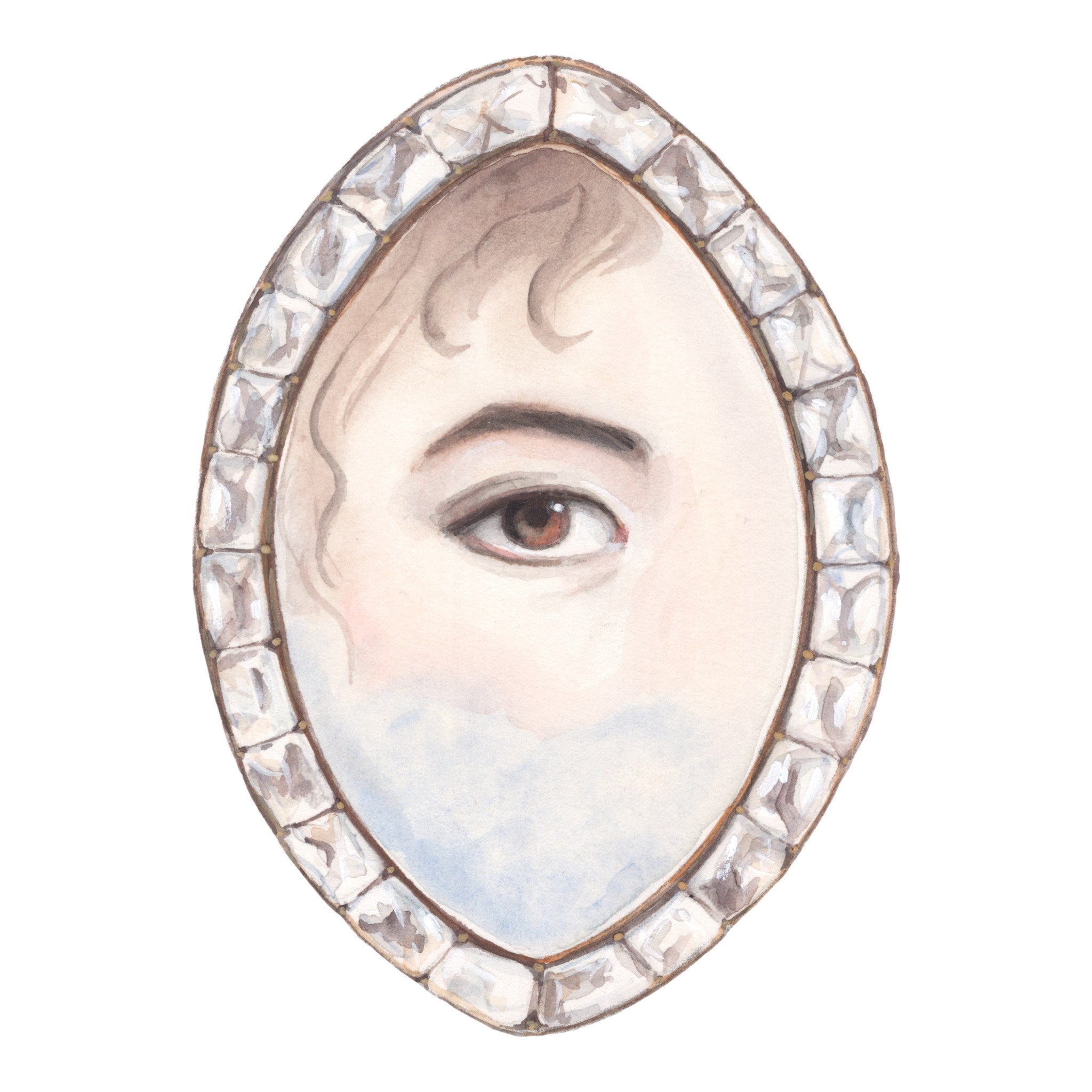 No. 29 Lover's Eye Watercolor Archival Print