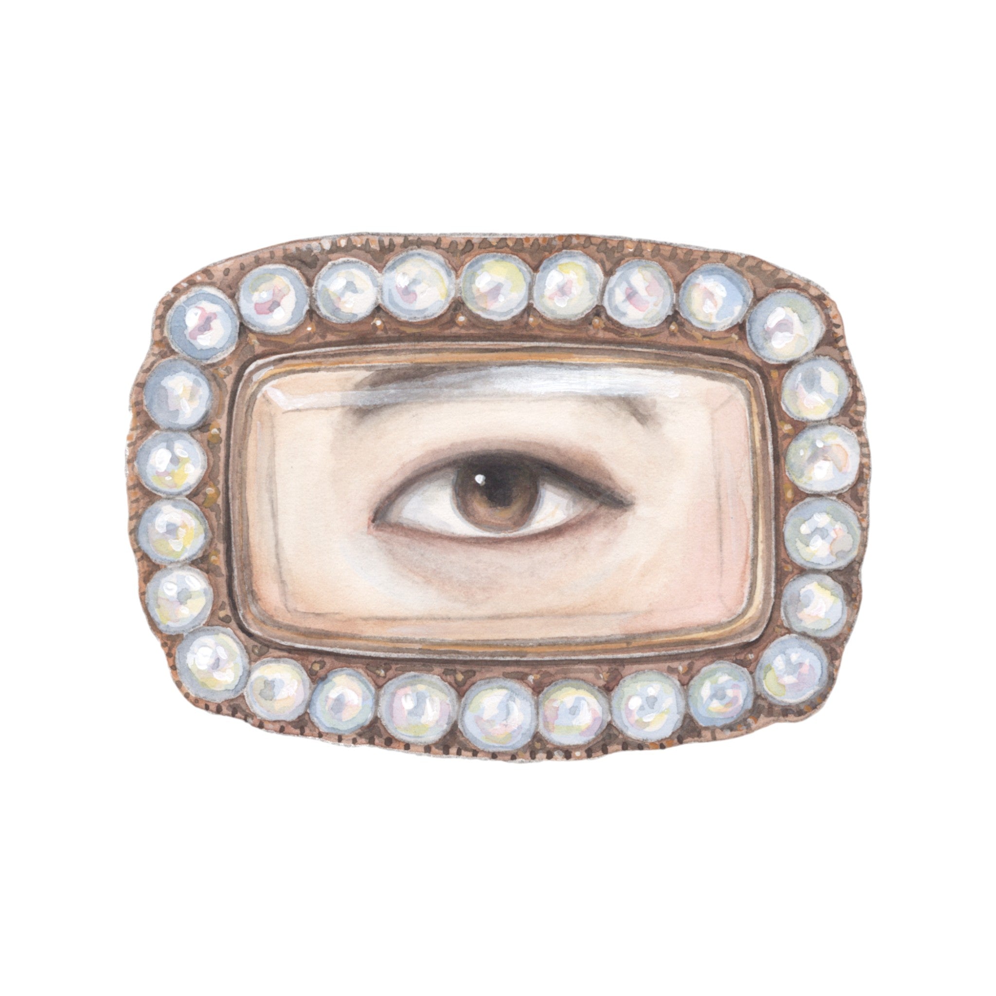 No. 9 Lover's Eye Watercolor Archival Print