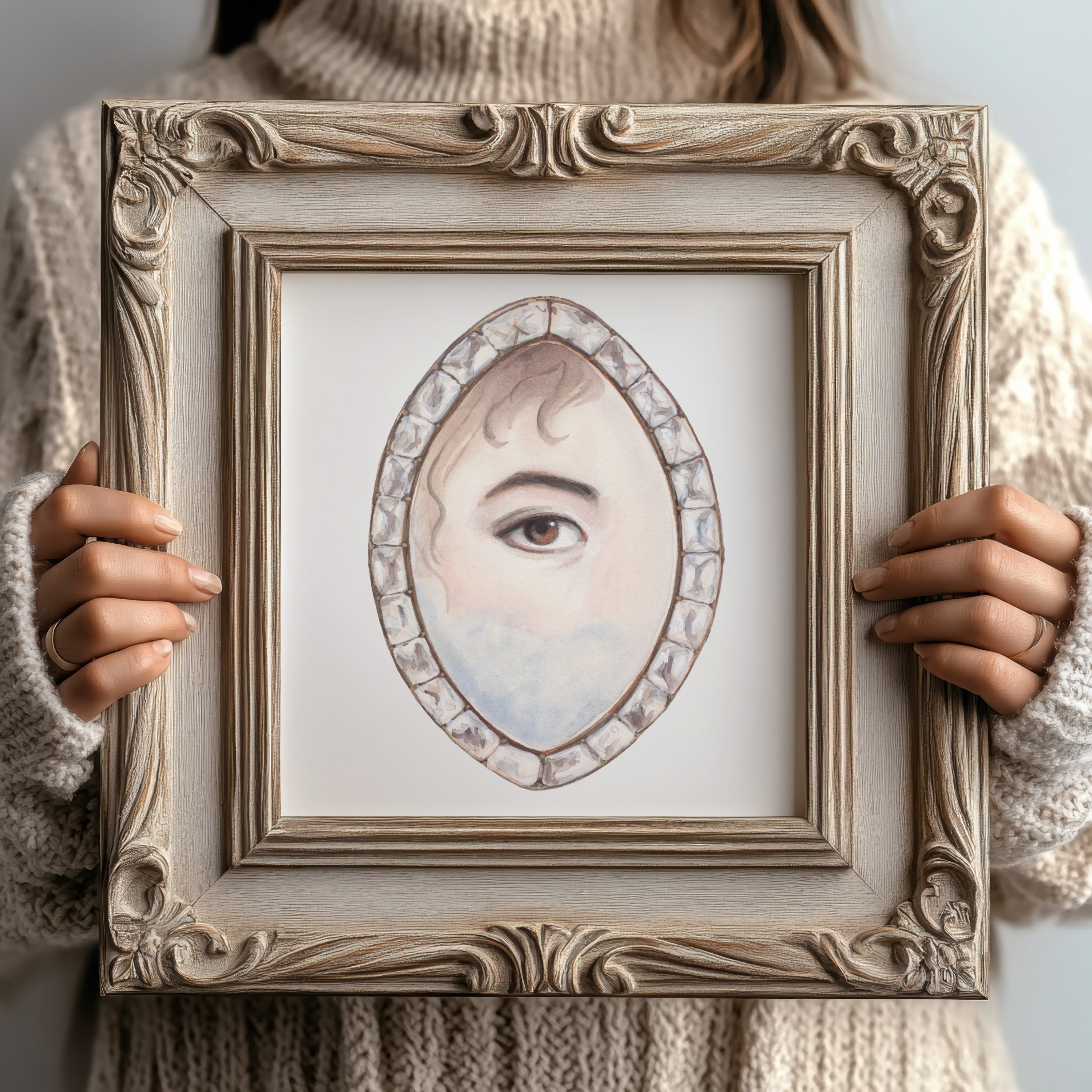 No. 29 Lover's Eye Watercolor Archival Print