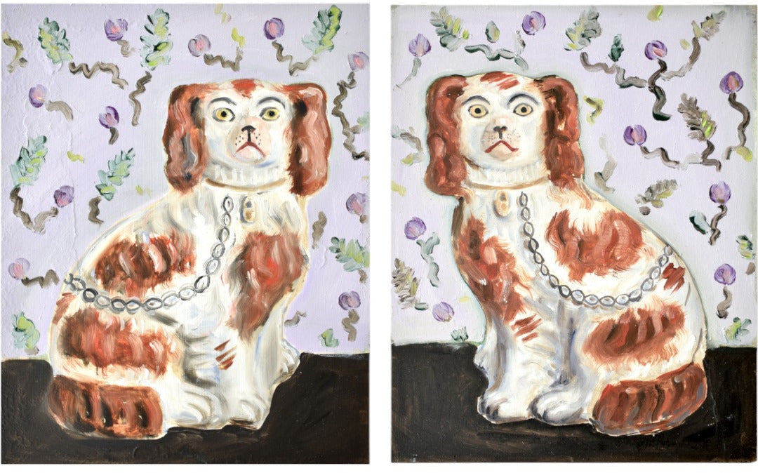 Crispin & Catherine the Staffordshire Spaniels Giclée Art Prints (8"x10")