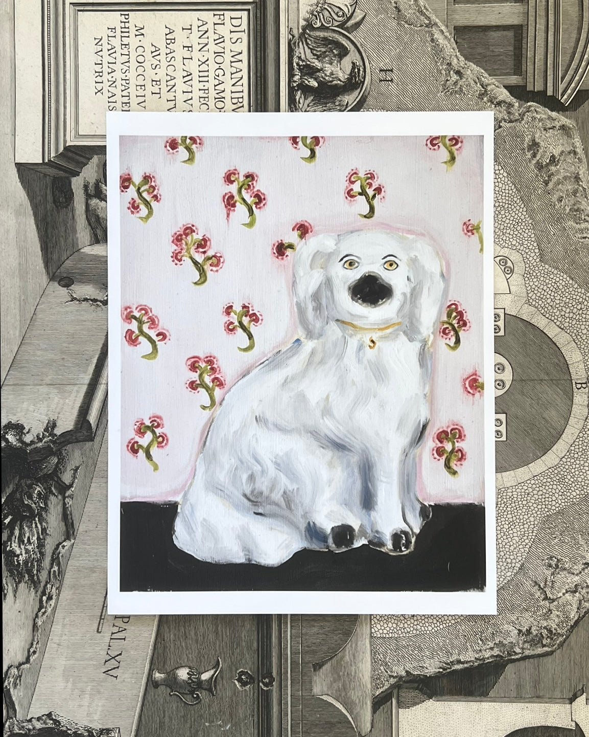 Chloe & Charles the Staffordshire Spaniels Giclée Art Prints (8"x10")