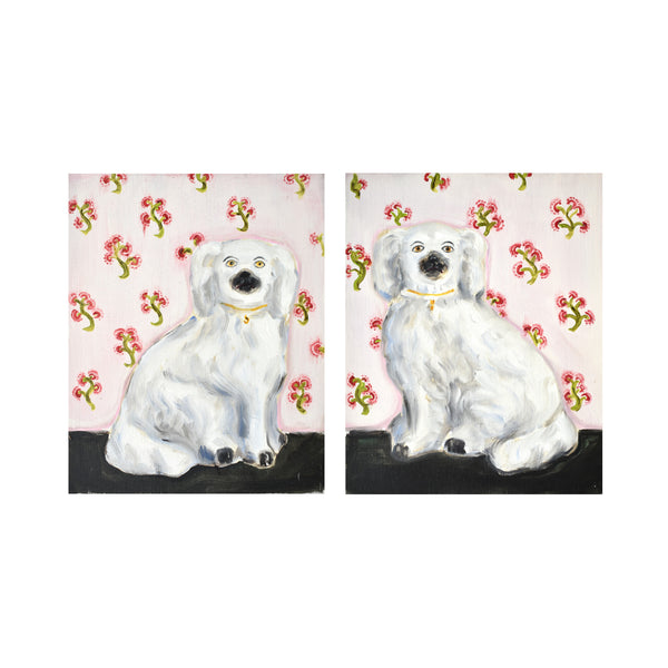 Chloe & Charles the Staffordshire Spaniels Giclée Art Prints (8"x10")
