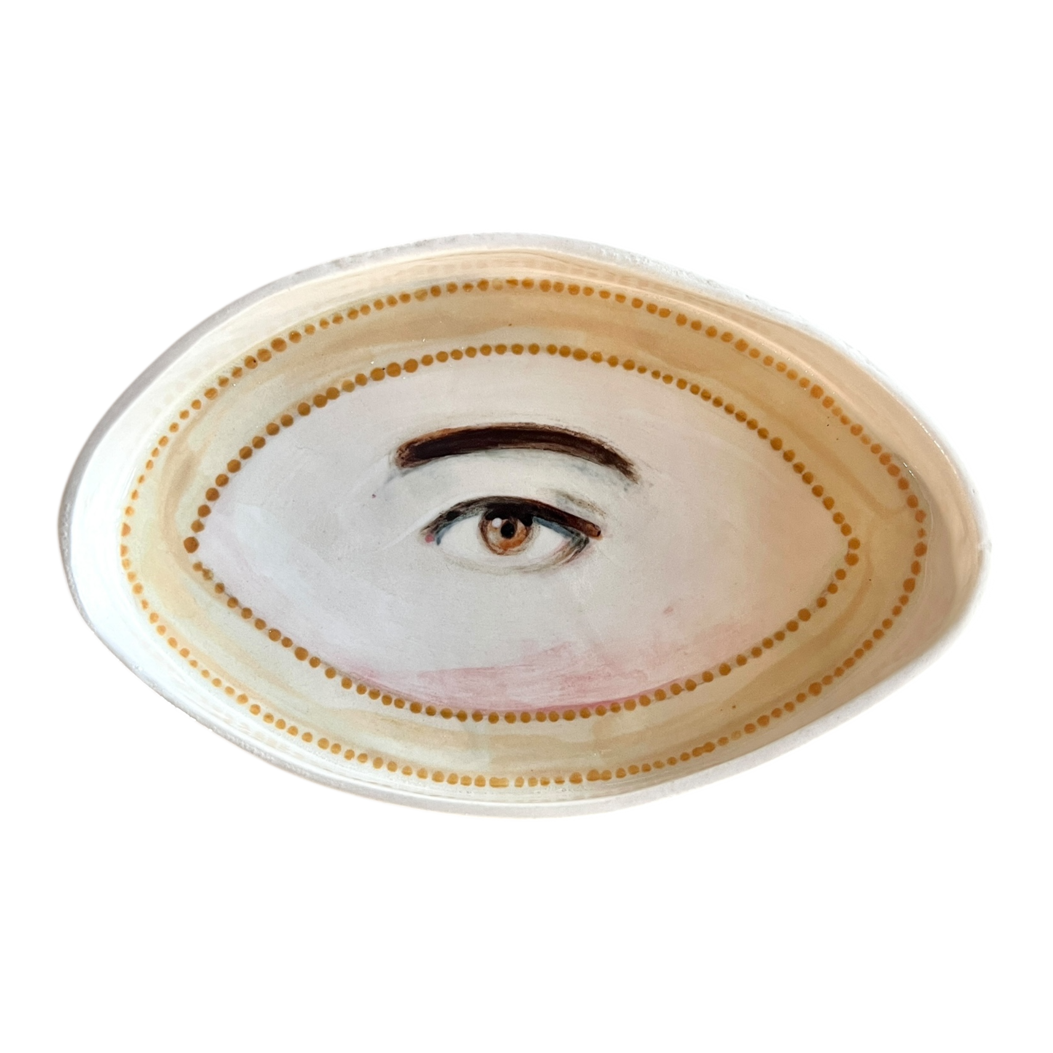 No. 72 Lover's Eye Jewelry Dish - Gold Navette