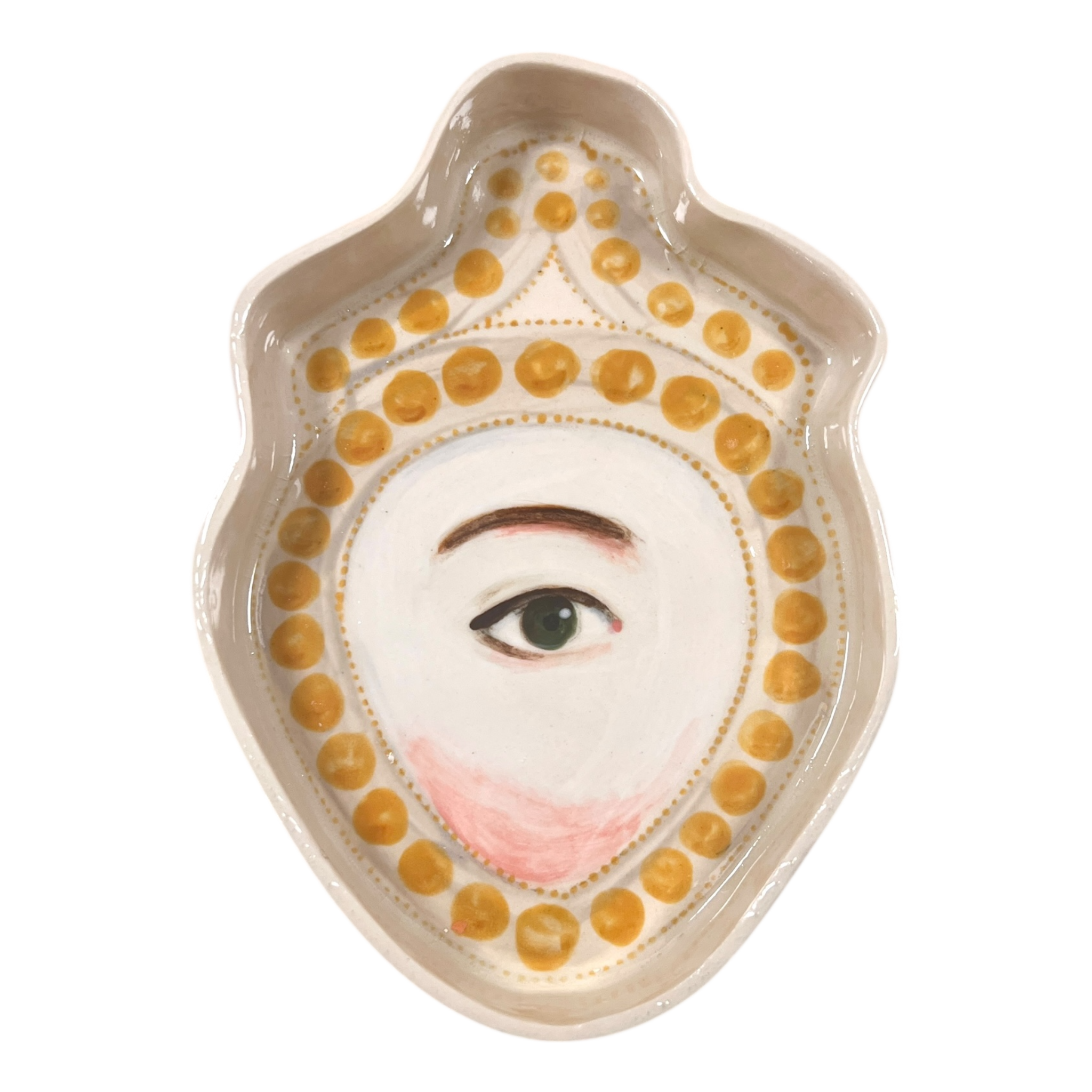 No. 67 Lover's Eye Jewelry Dish - Gold Heart