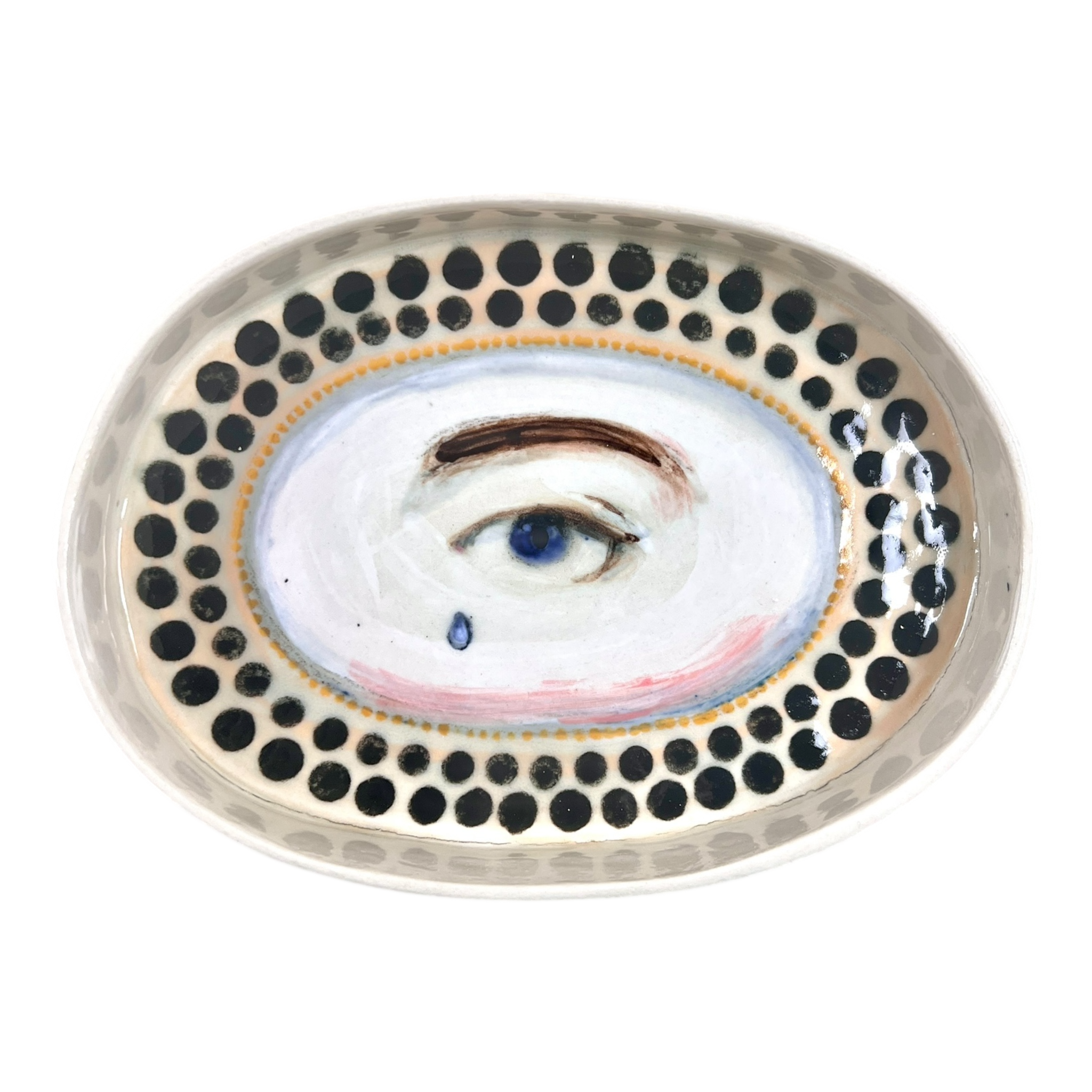 No. 119 Lover's Eye Jewelry Dish - Jet