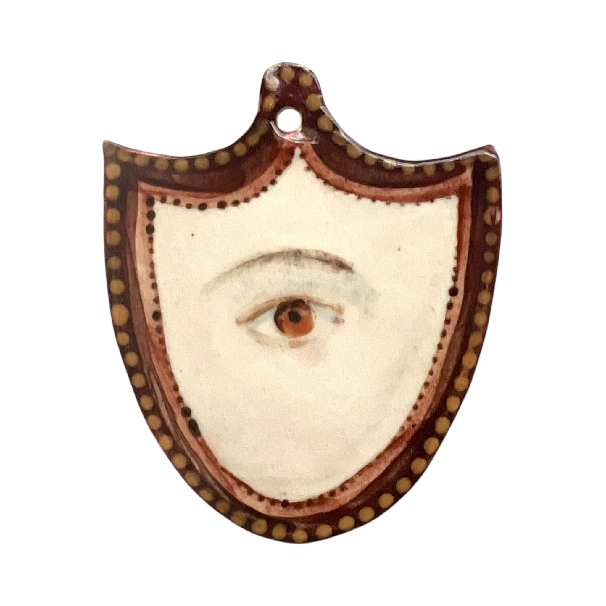 No. 199 Handmade Ornament - Bronze & Gold Shield