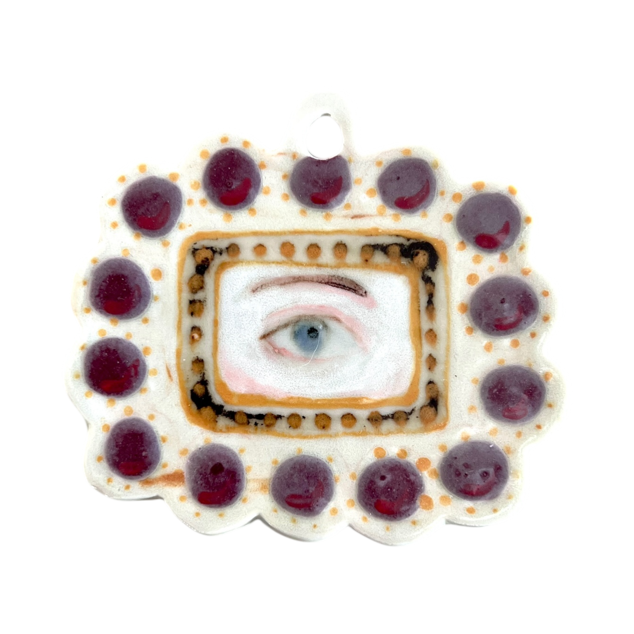 No. 48 Handmade Ornament - Garnets