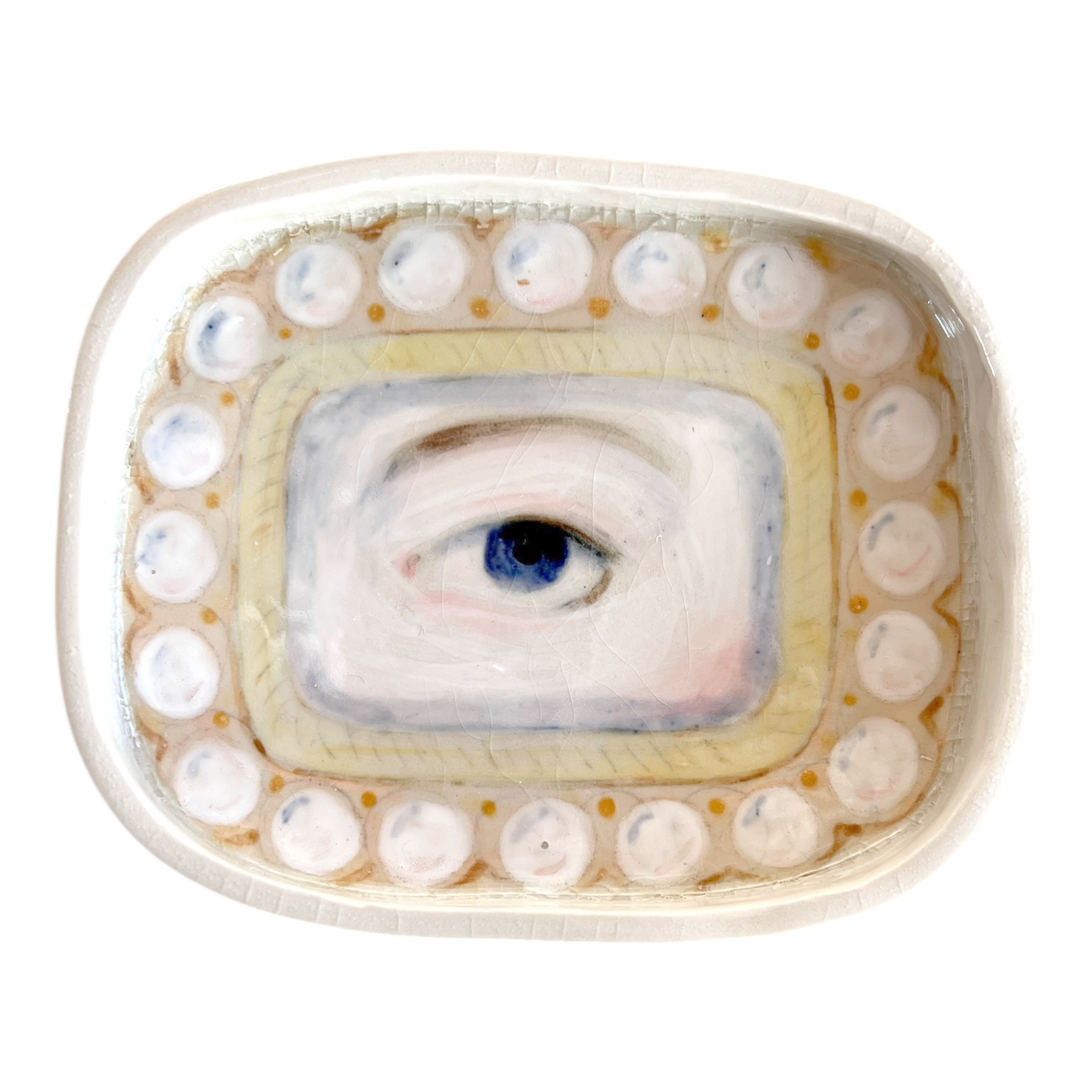 No. 64 Lover's Eye Jewelry Dish - Pearls (Seconds)