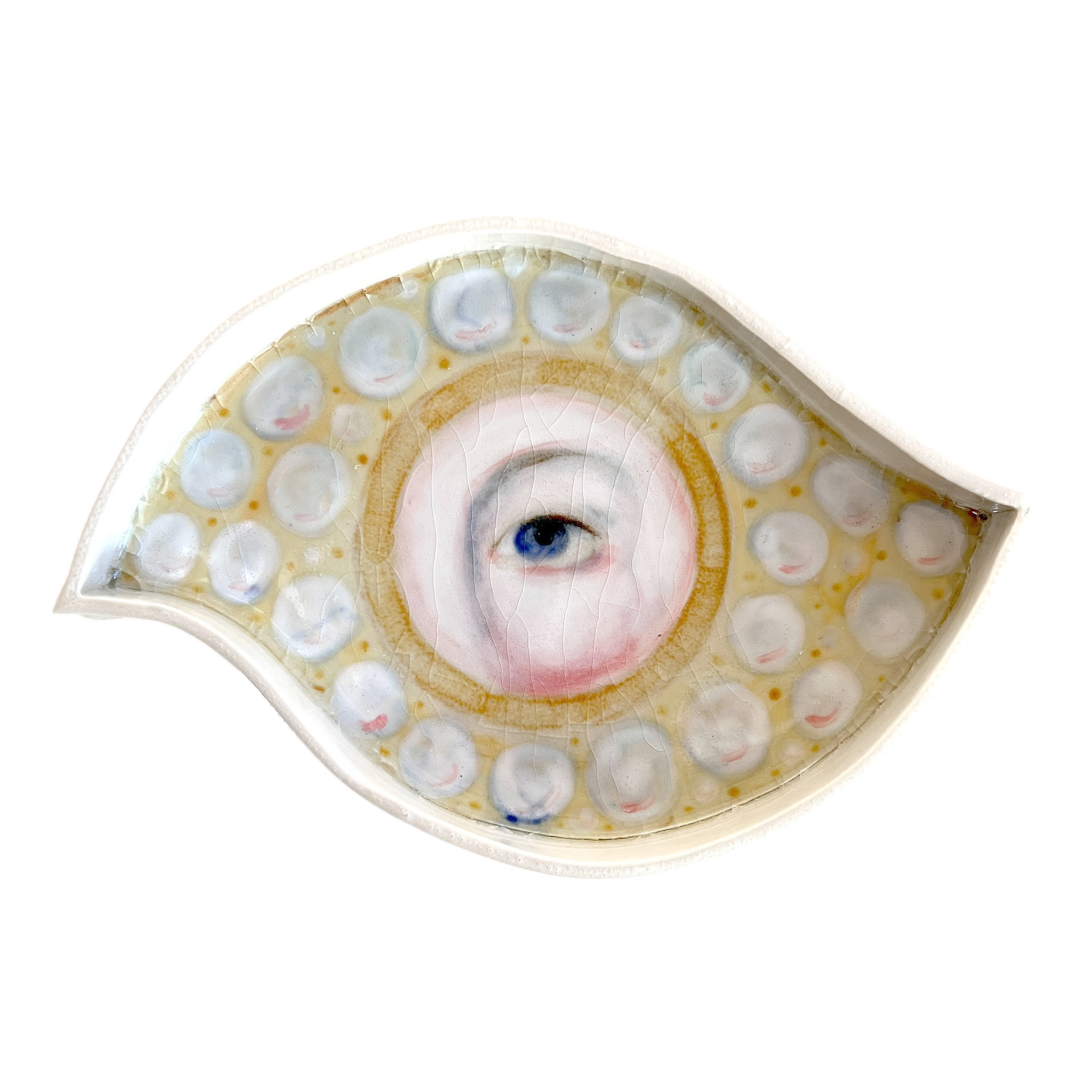 No. 61 Lover's Eye Jewelry Dish - Pearl Curve