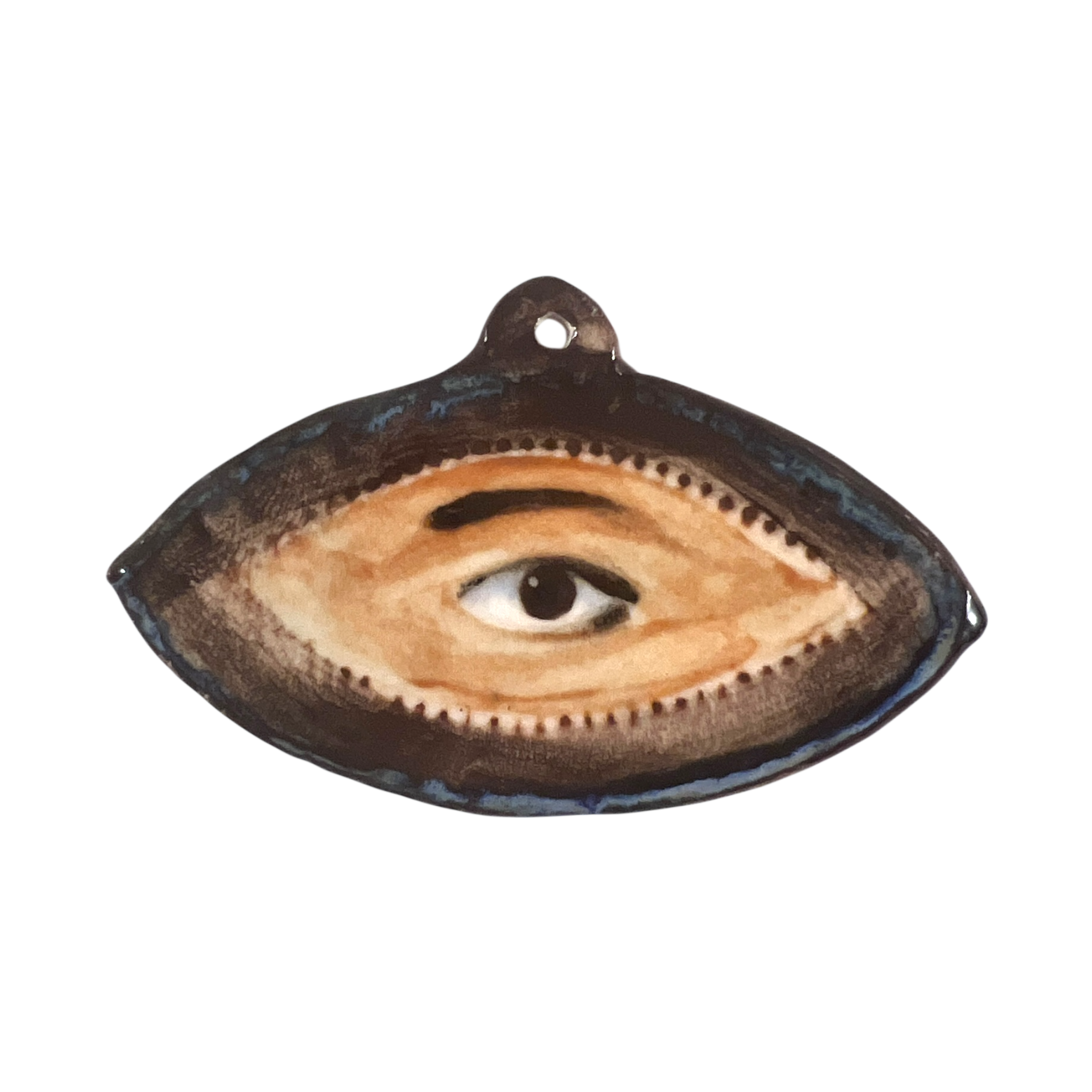 No. 139 Handmade Ornament - Dark Bronze Navette