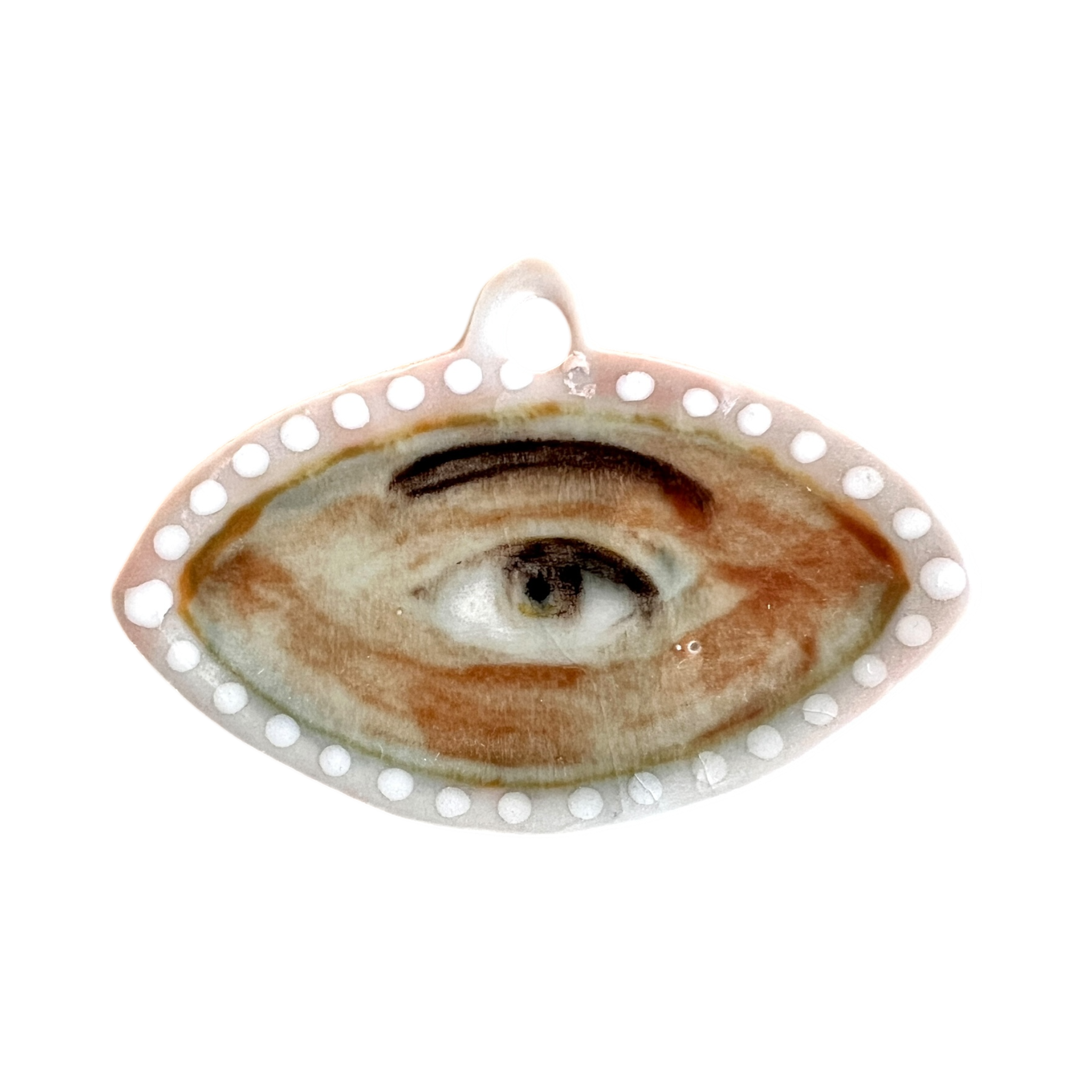 No. 50 Handmade Ornament - Pearl Navette