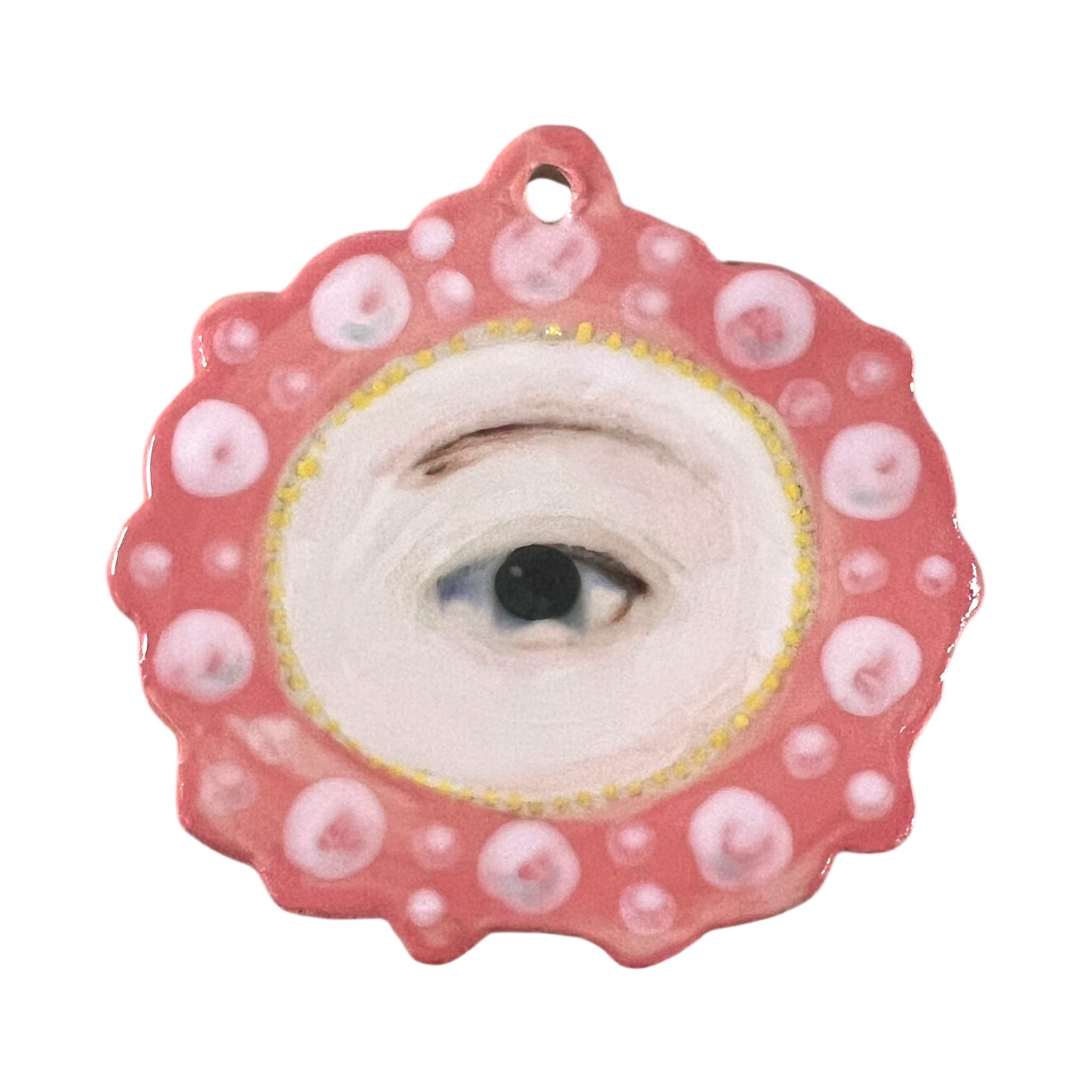 No. 137 Handmade Ornament - Pink Pearls