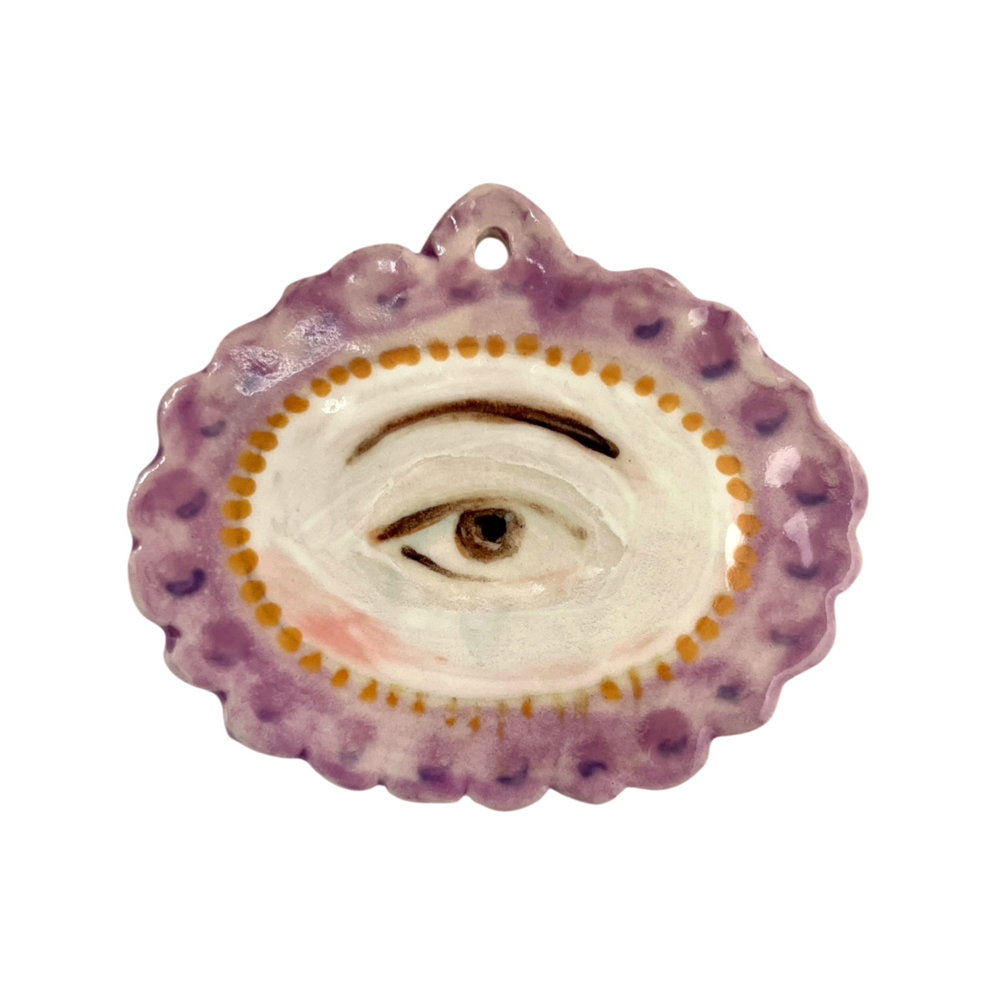 No. 155 Handmade Ornament - Amethysts (Seconds)