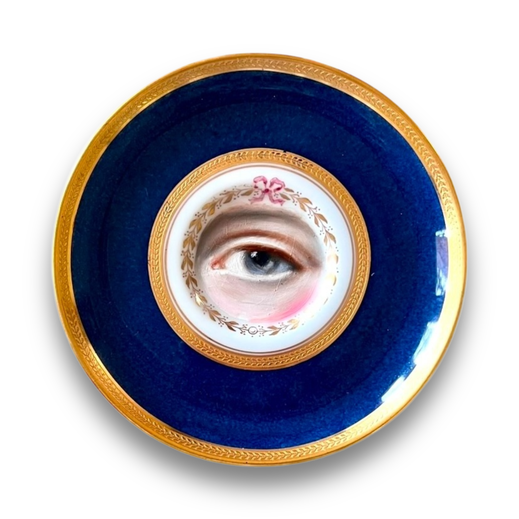 No. 2919 Lover's Eye Painting of Napoleon Bonaparte on a Spode Copeland Plate
