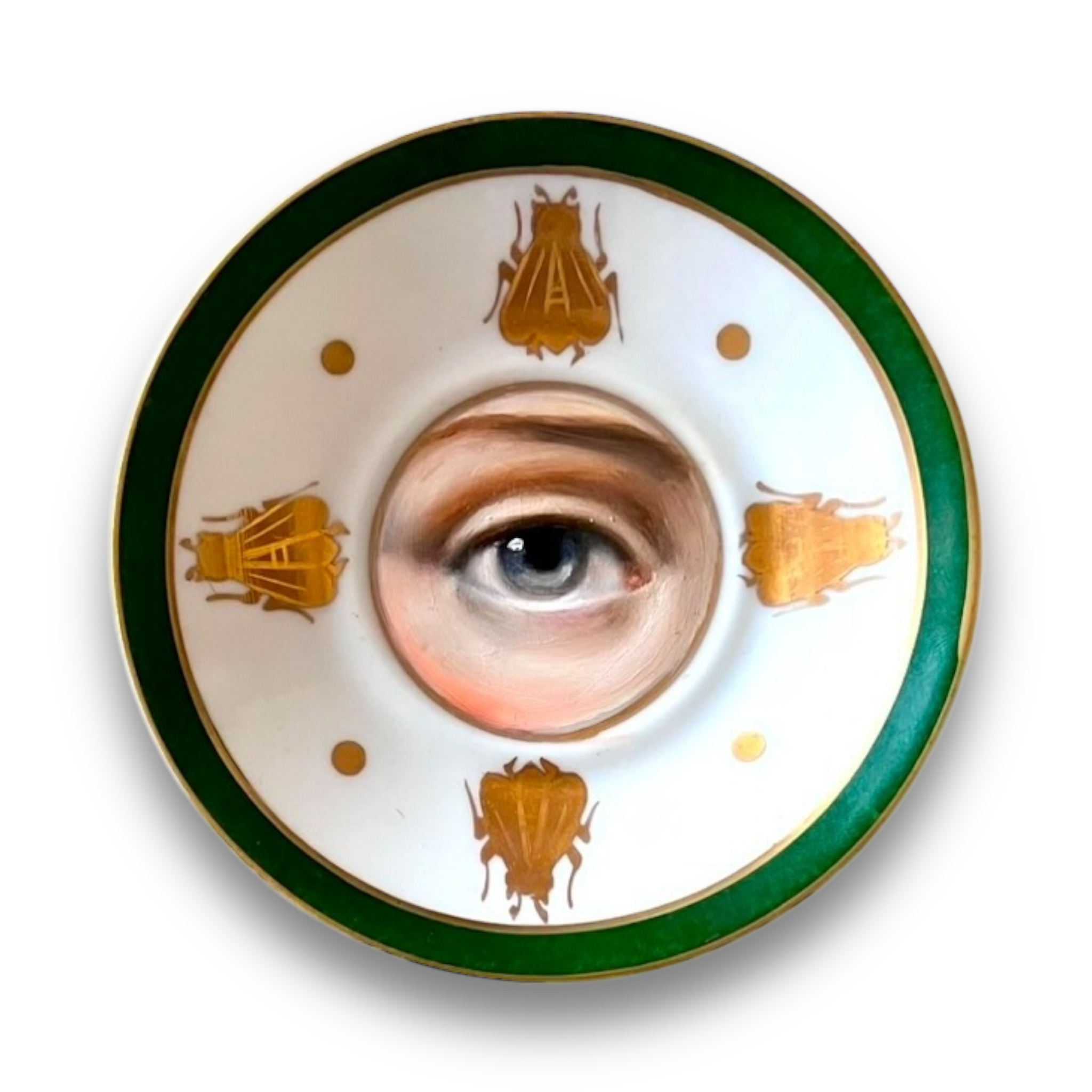 No. 2920 Lover's Eye Painting of Napoleon Bonaparte on a French Limoges Bee Plat