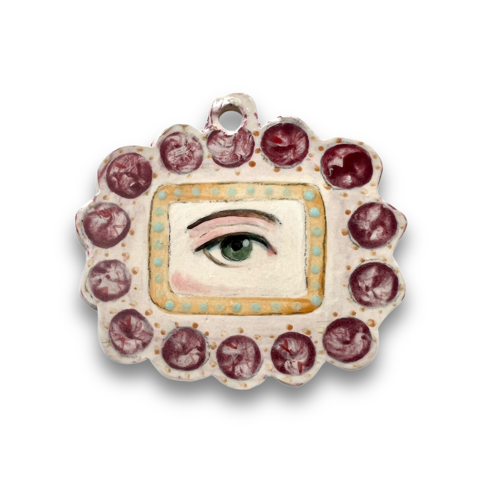 No. 16 Handmade Ornament - Garnets