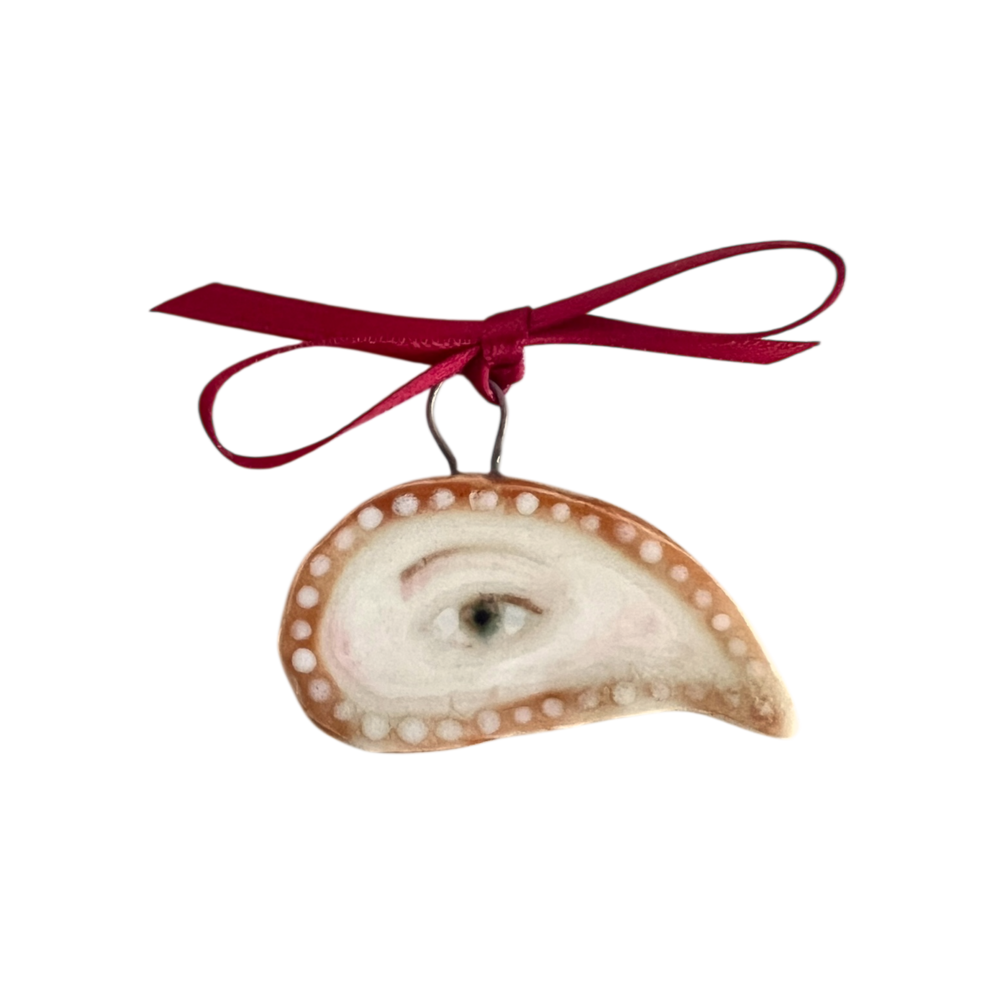 No. 91 Lover's Eye Charm - Pearl Teardrop