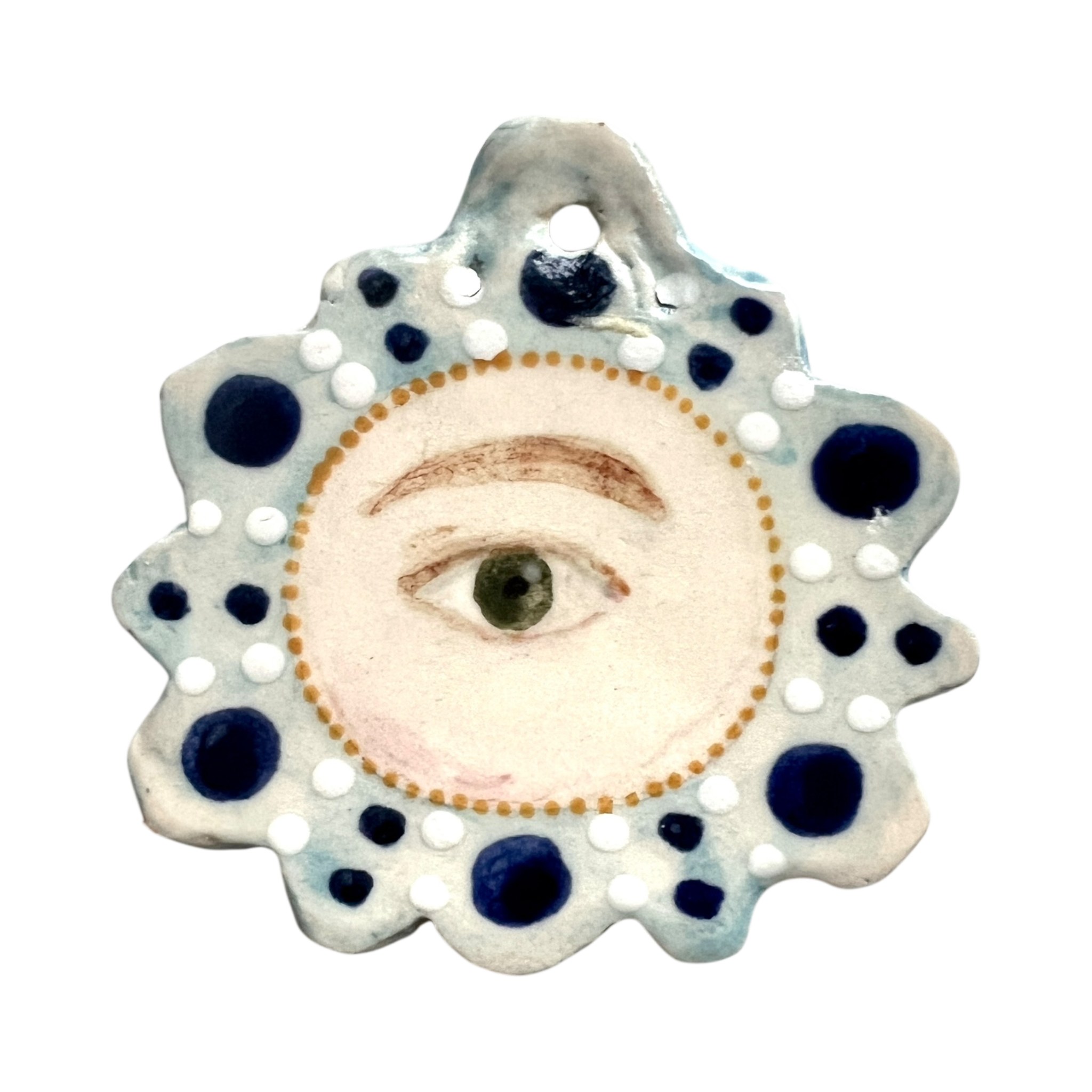 No. 181 Handmade Ornament - Sapphires & Pearls