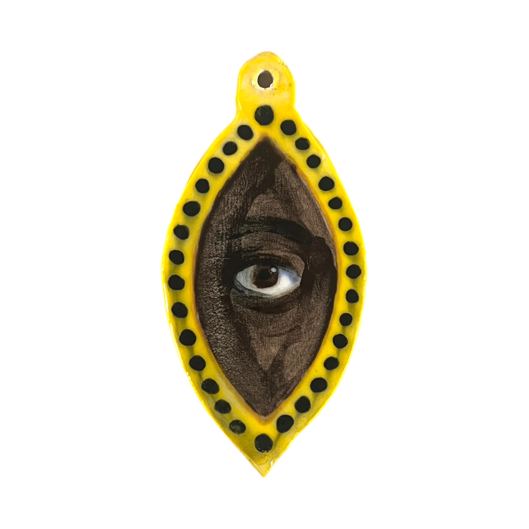 No. 120 Handmade Ornament - Jet Navette