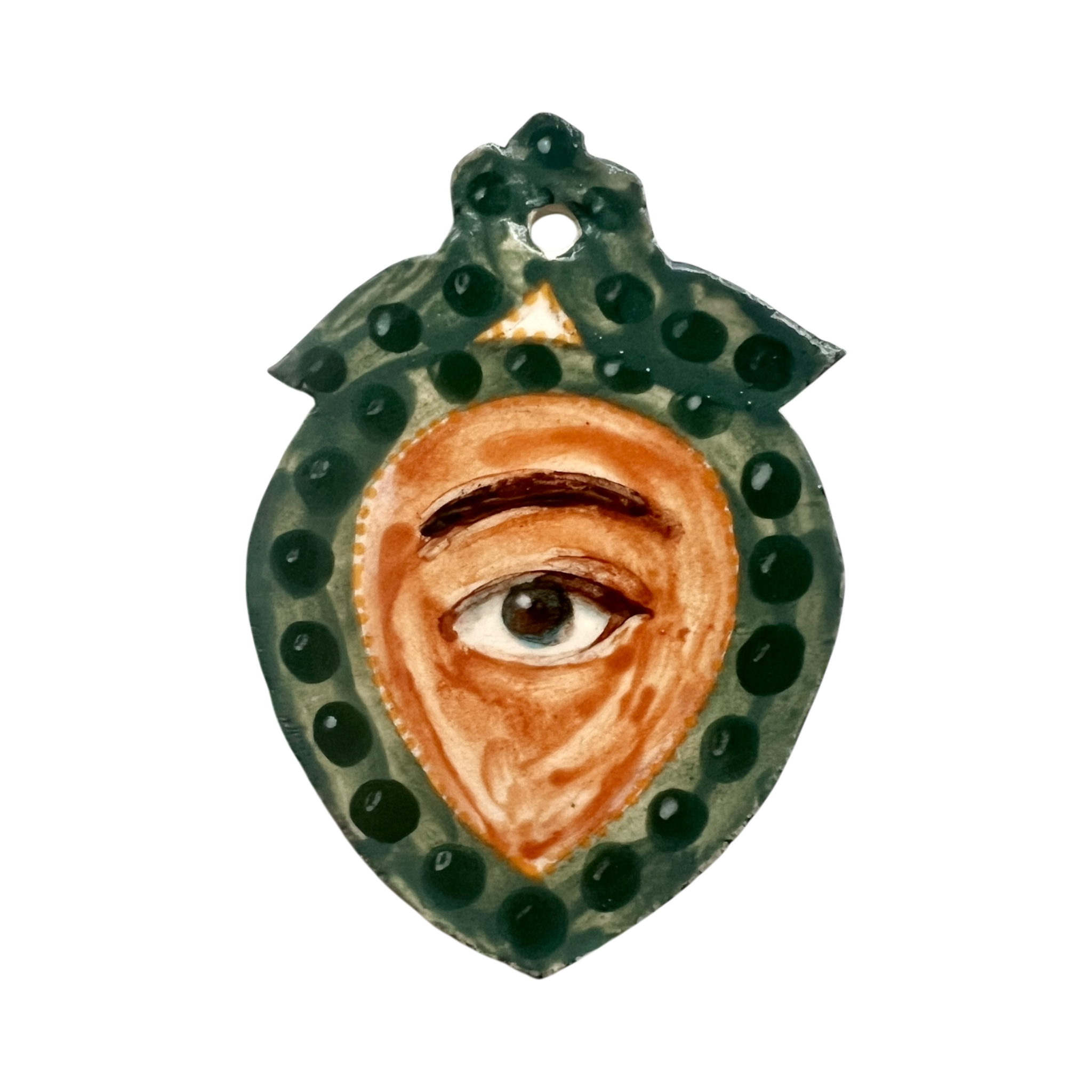 No. 173 Handmade Ornament - Emeralds