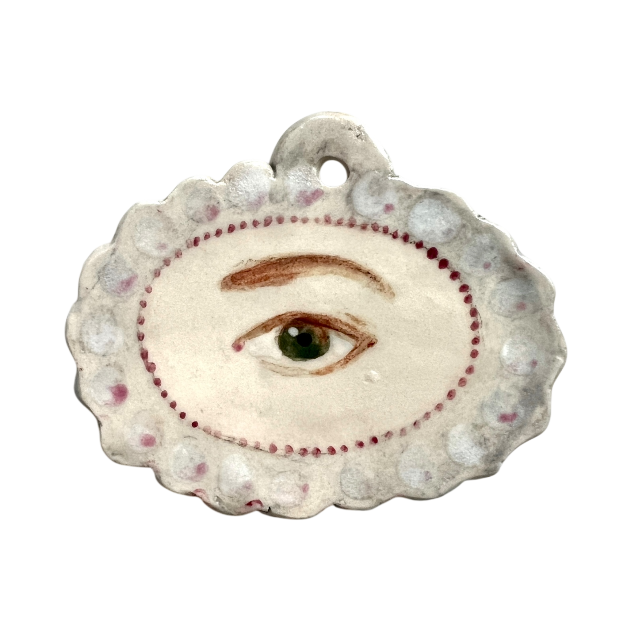 No. 169 Handmade Ornament - Grey Pearls