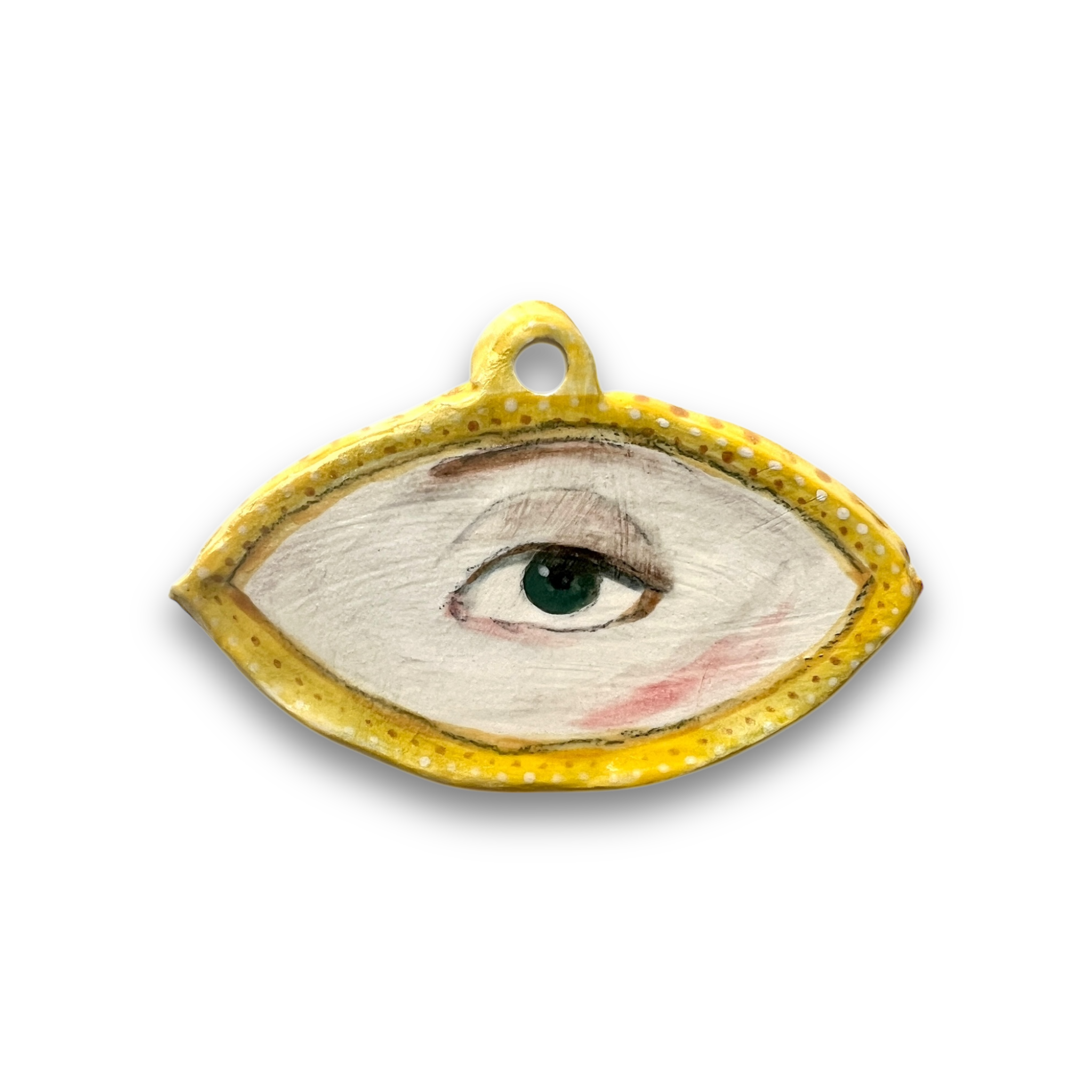 No. 36 Handmade Ornament - Gold Navette