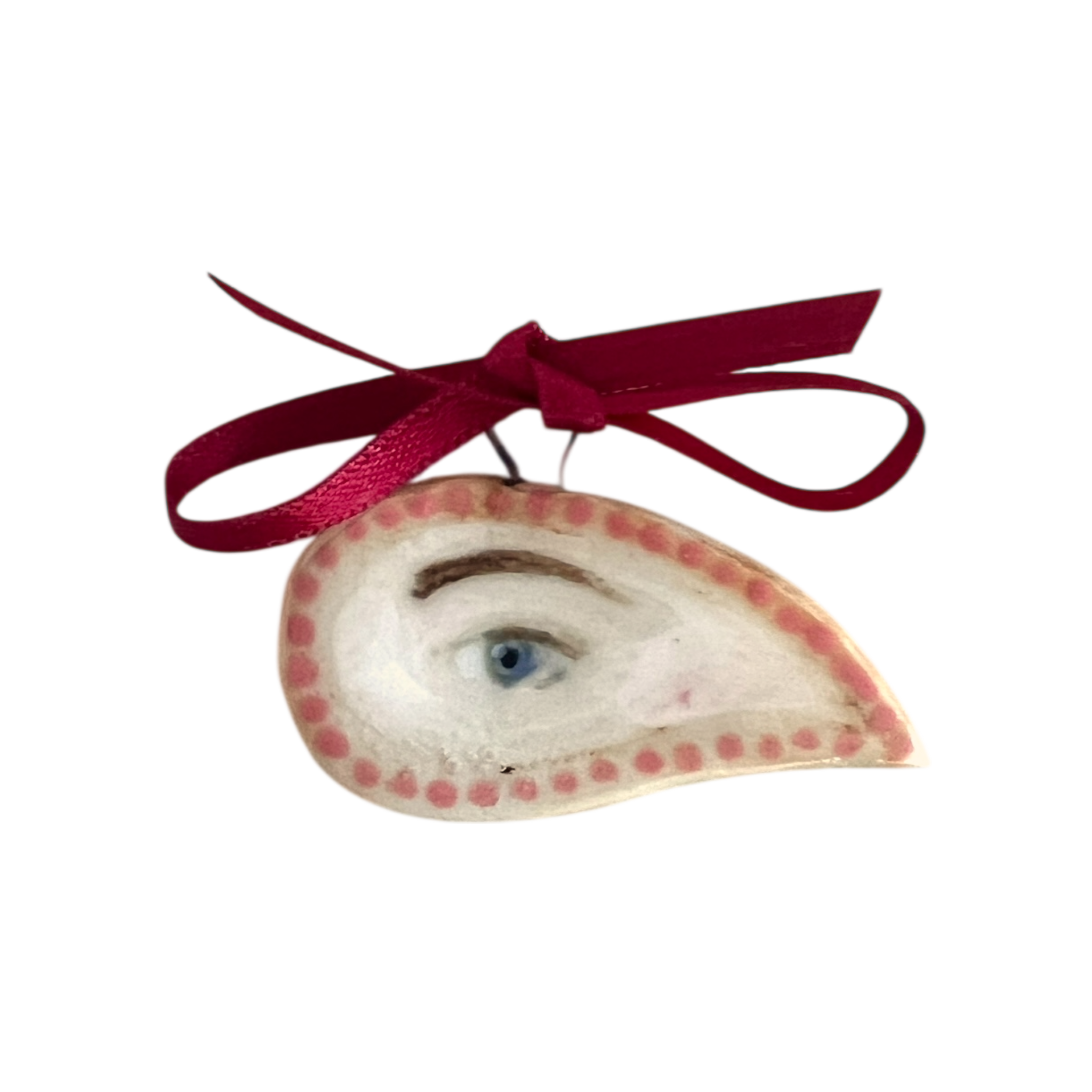 No. 109 Lover's Eye Charm - Pink Teardrop