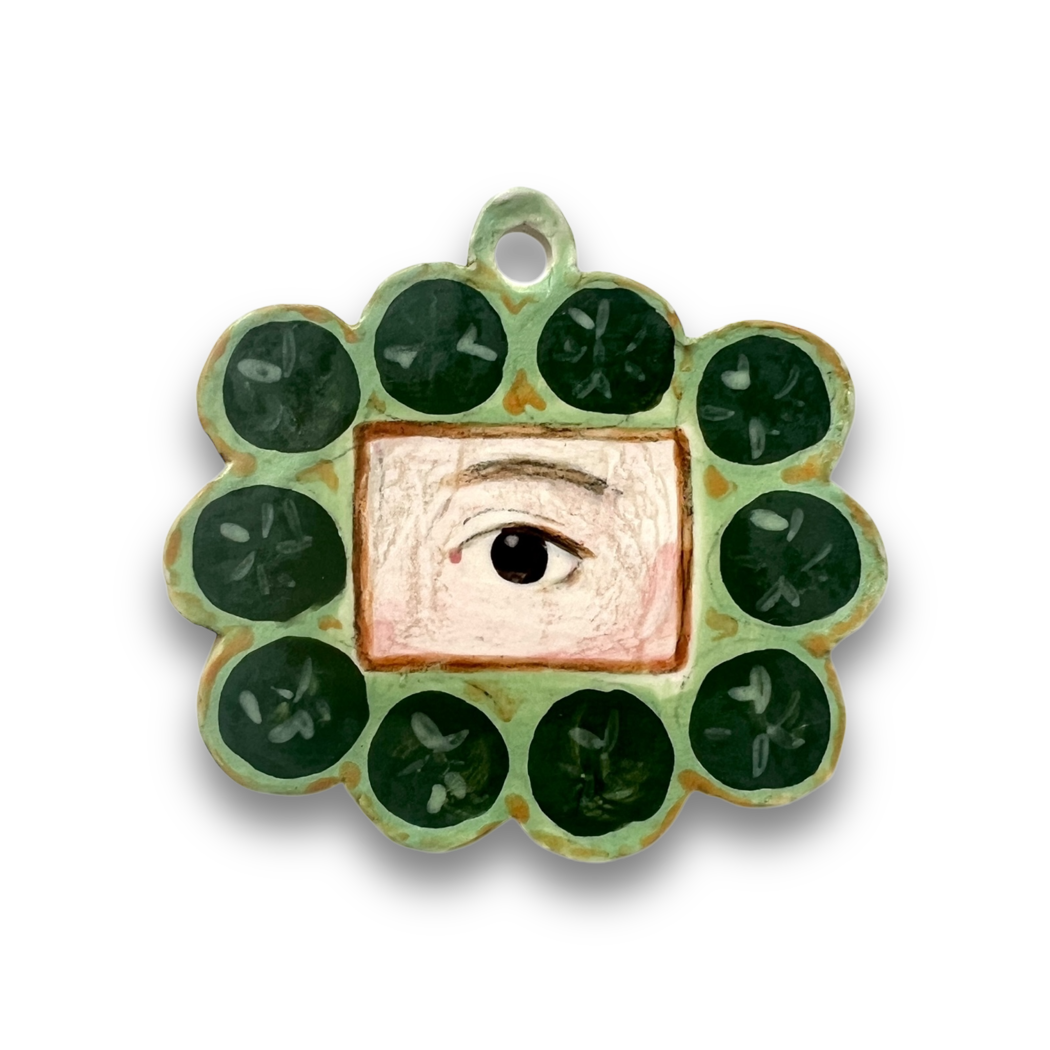 No. 38 Handmade Ornament - Emeralds