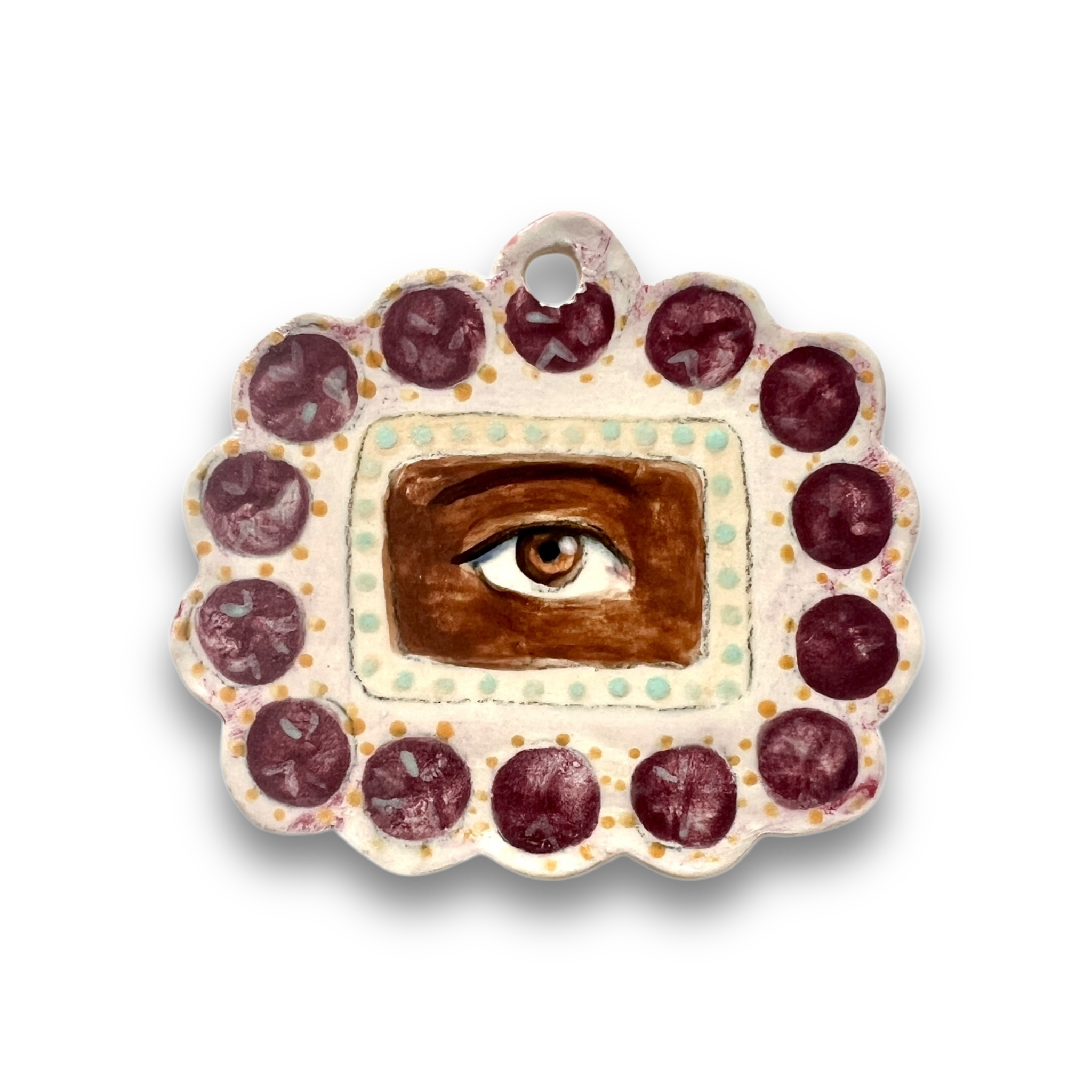 No. 42 Handmade Ornament - Garnets