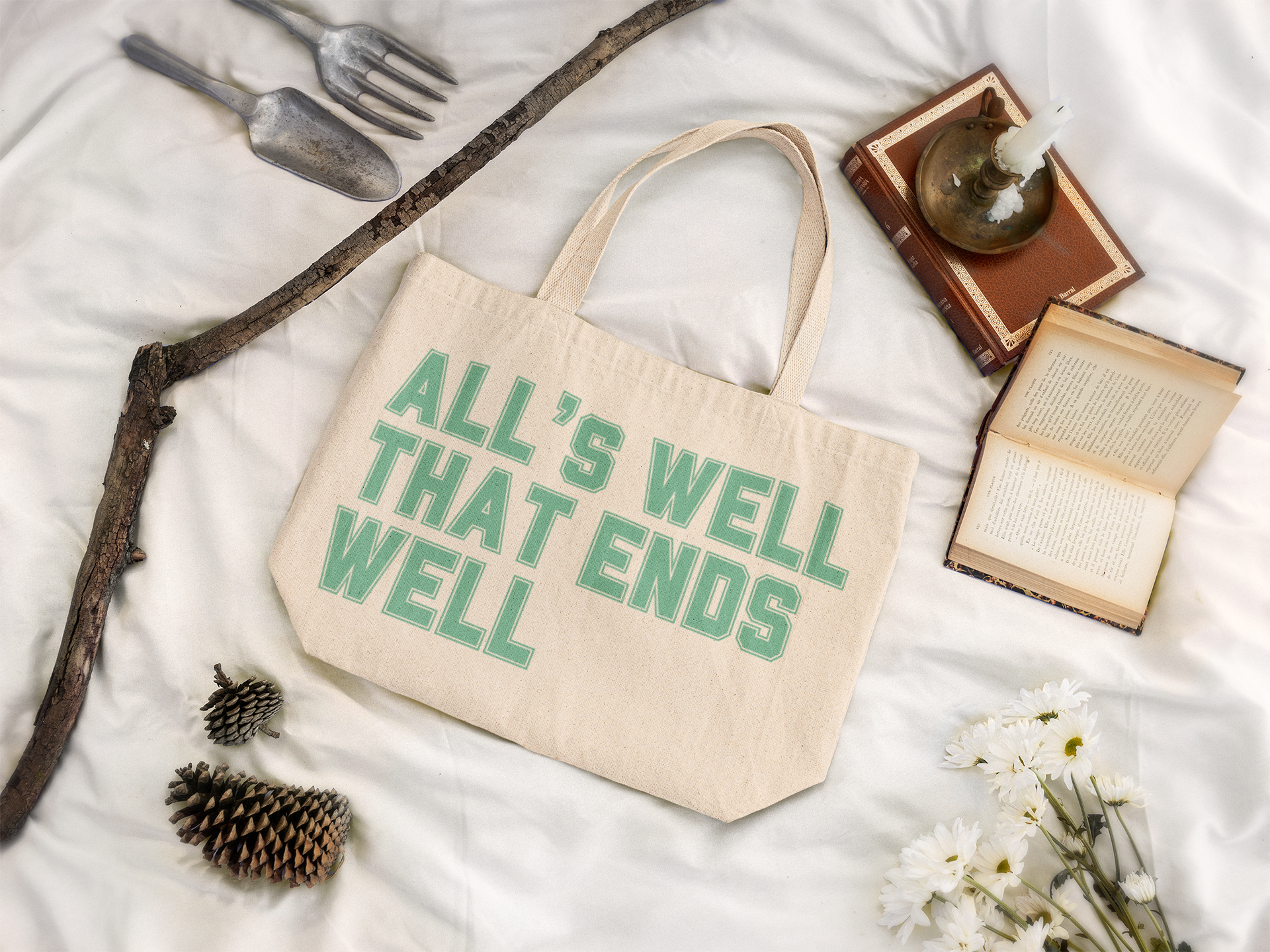Shakespeare "All’s Well That Ends Well" Oversized Tote