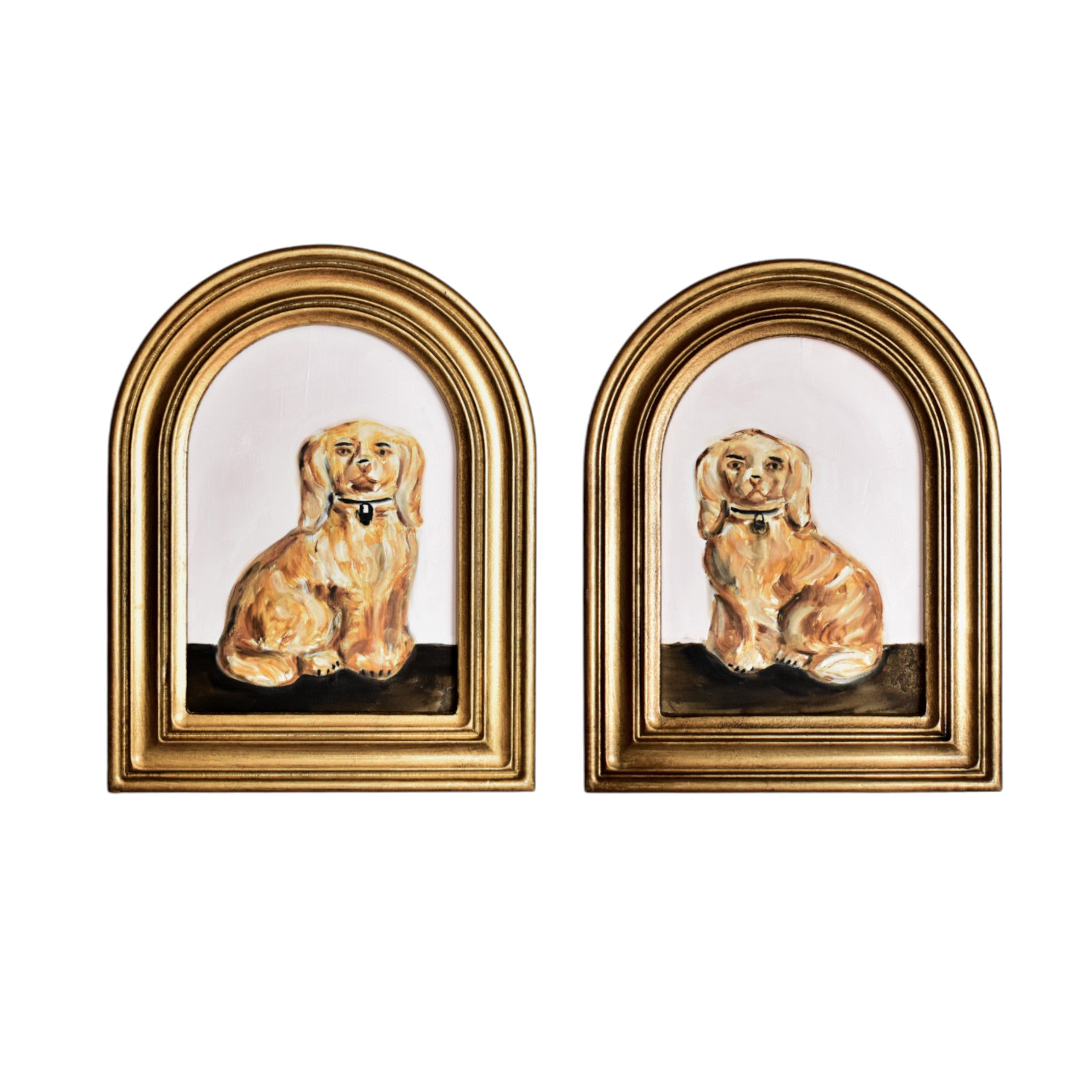 Theodore & Theobald the Treacle Staffordshire Spaniels Portraits