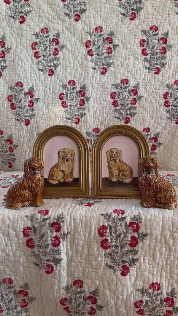 Theodore & Theobald the Treacle Staffordshire Spaniels and Their Portraits