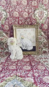 Gretchen the White Staffordshire Dog and Her Portrait
