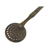 Vintage French Wood Kitchen Utensil Slotted Spoon Strainer - Doll Furniture - Miniatures