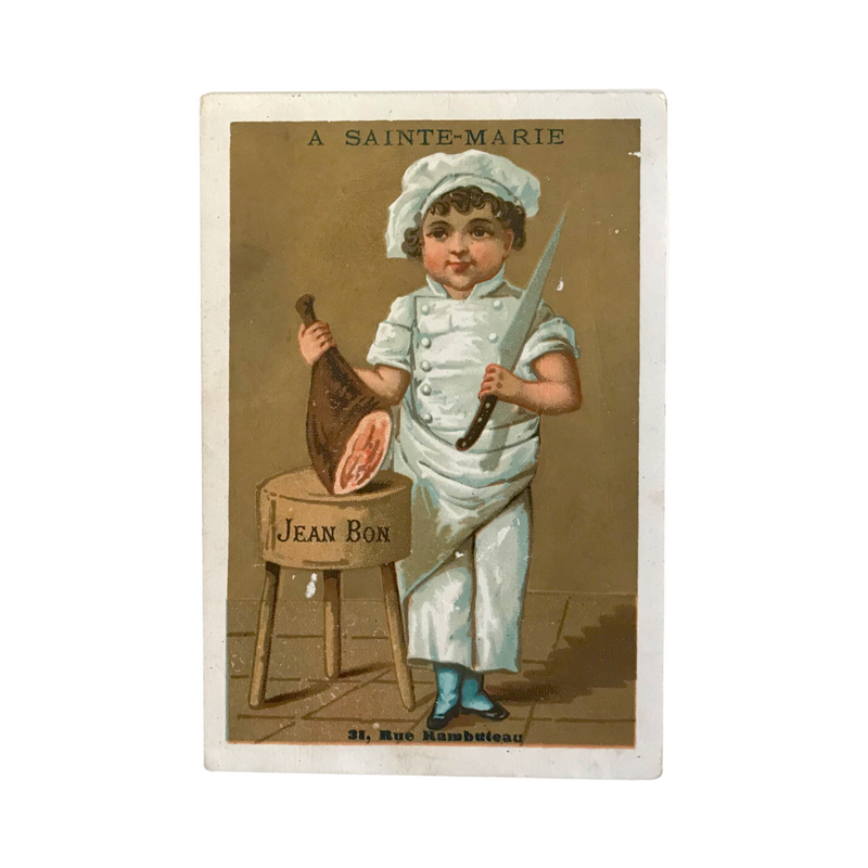 19th-C French Publicity Cards with Children