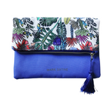 French Marie Sixtine Illustrated Foldover Clutch