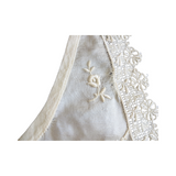 Antique White Silk Lace and Embroidery Collar
