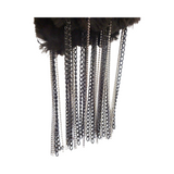 Fur Scarf with Chain Fringe