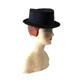 French 1880s Women's Black Hat