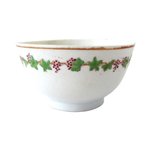 18th-C Chinese Export Porcelain Grapes Tea Cup