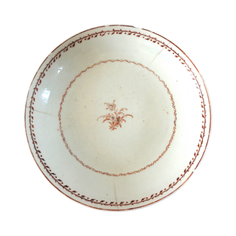 18th-C Chinese Export Porcelain Saucer