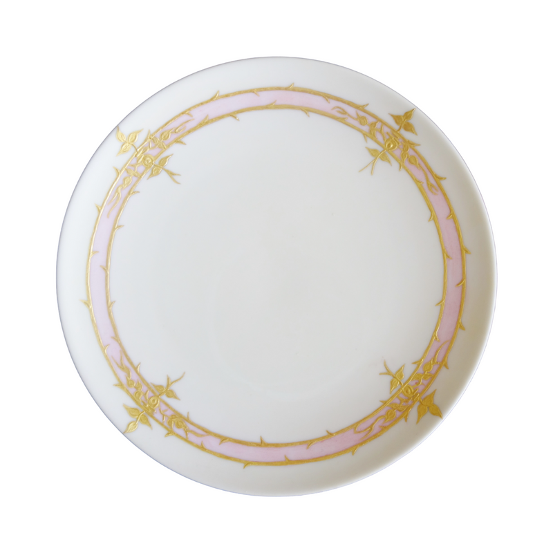 Pastel and Gilt Porcelain Dessert Plates
