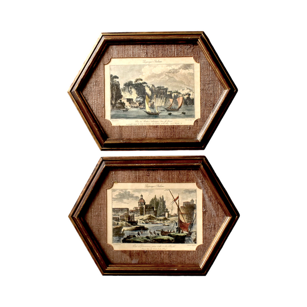 18th-Century French Engravings - A Pair