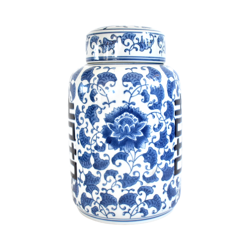 Blue and White Chinese Export Ginger Jar
