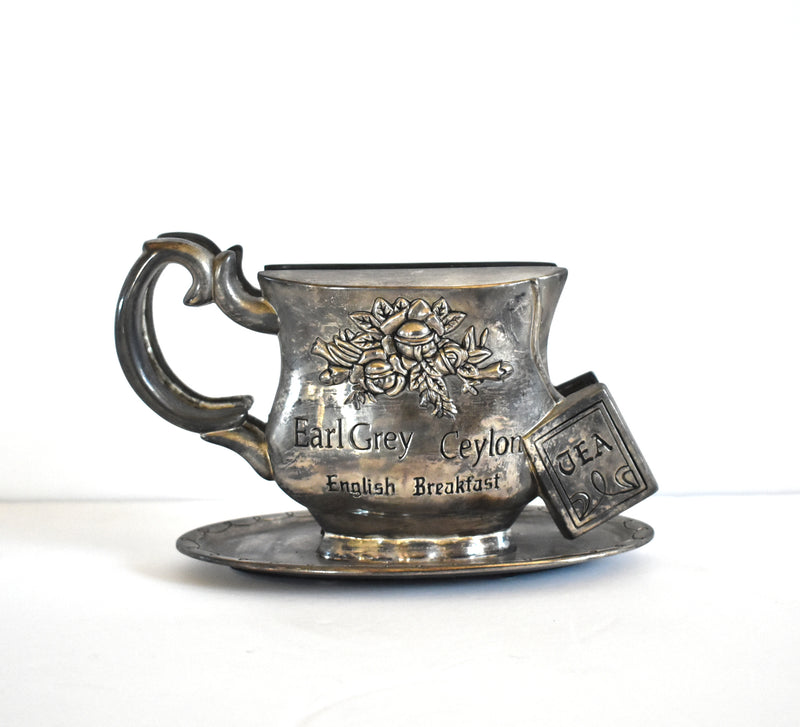 Royal Doulton Earl Grey Tea Pewter Napkin Holder